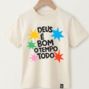 Deus é bom o tempo todo - Unissex -Camiseta infantil